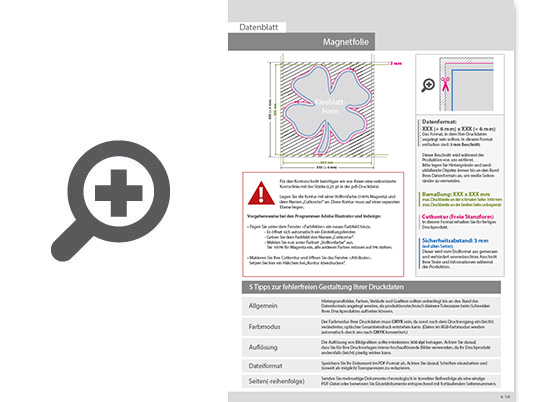 Product Bild hochwertige_schultafel-magnetfolie_in_kleeblatt-form___einseitig_4_0-farbig_bedruckt