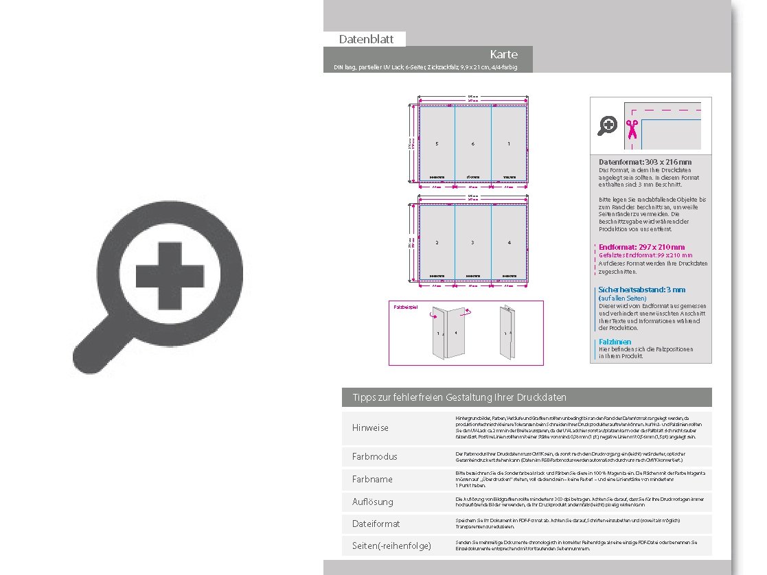 Product Bild taufkarte_din_lang_6-seiter_zickzackfalz_4_4_farbig_mit_beidseitig_partieller_uv-lackierung