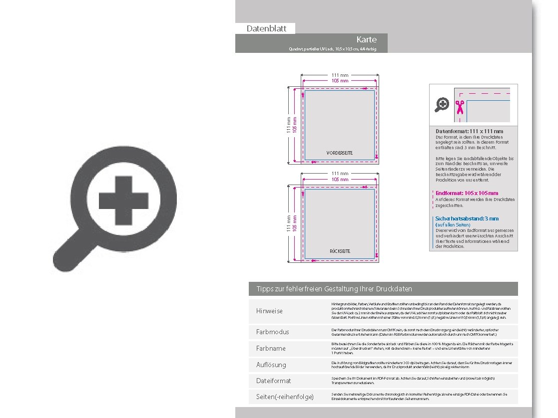 Product Bild taufkarte_105_x_105_mm_4_4_farbig_mit_beidseitig_partieller_uv-lackierung