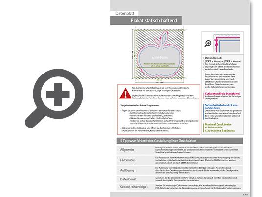 Product Bild plakat_statisch_haftend_4_0_farbig_bedruckt_in_apfel-form_konturgeschnitten
