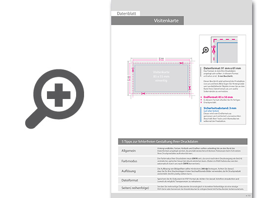 Product Bild visitenkarten_quer_5_0_farbig_85_x_55_mm___einseitig_bedruckt_(cmyk_4-farbig_+_1_silber-sonderfarbe)